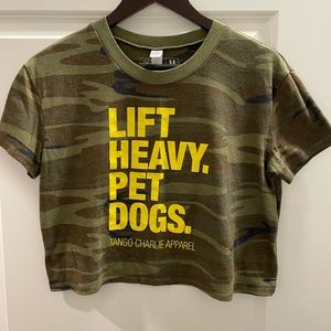 {Tango Charlie} Special Edition Camo Crop Size M